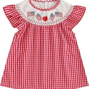 Lot of Five NIP baby & girl holiday outfits embroidered/ smocked